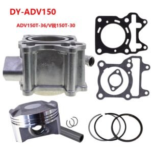 Motorcycle 57.4mm Cylinder Piston and Ring Kit For DY-ADV150 ADV150T-36/V150T-30